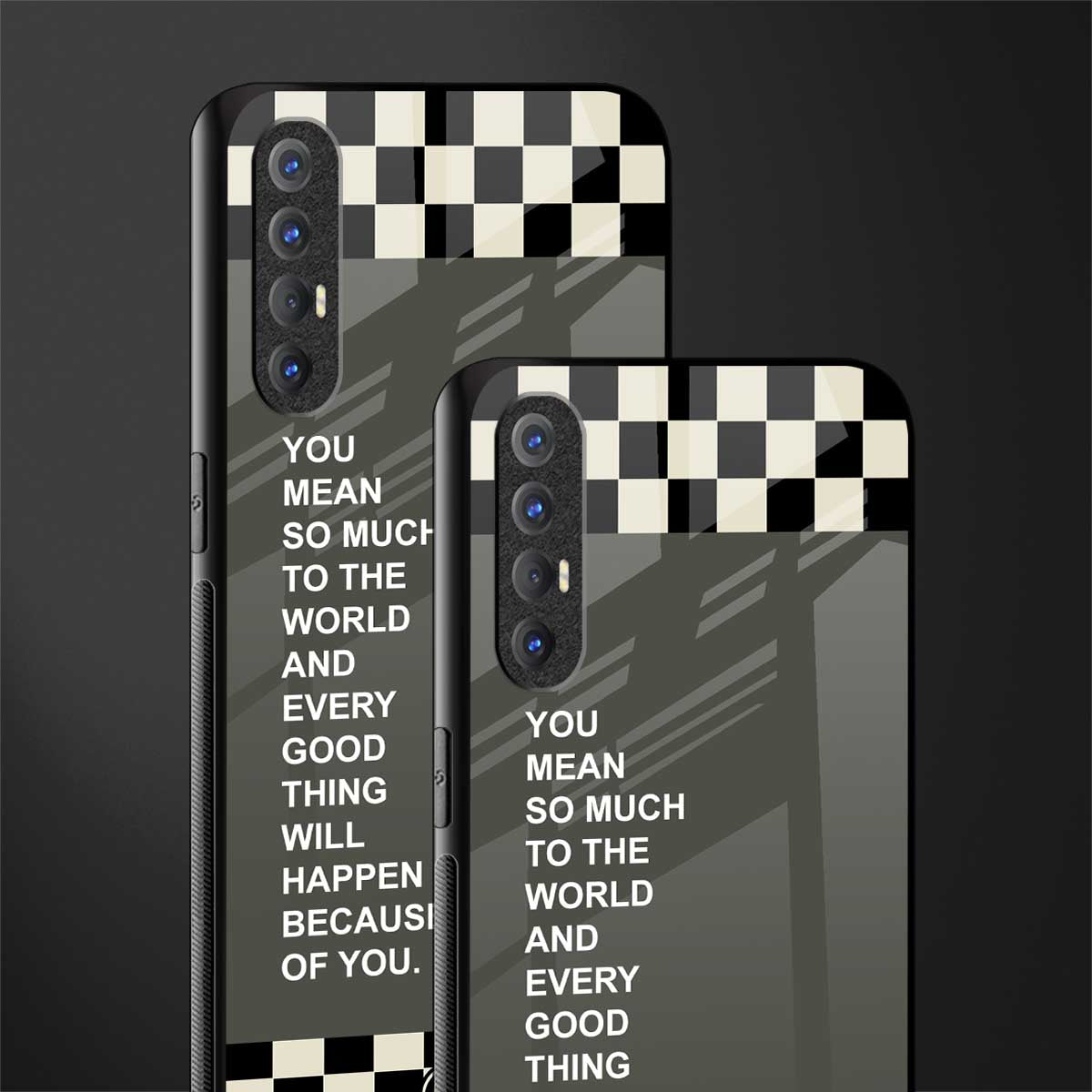 you mean so much to the world glass case for oppo reno 3 pro image-2
