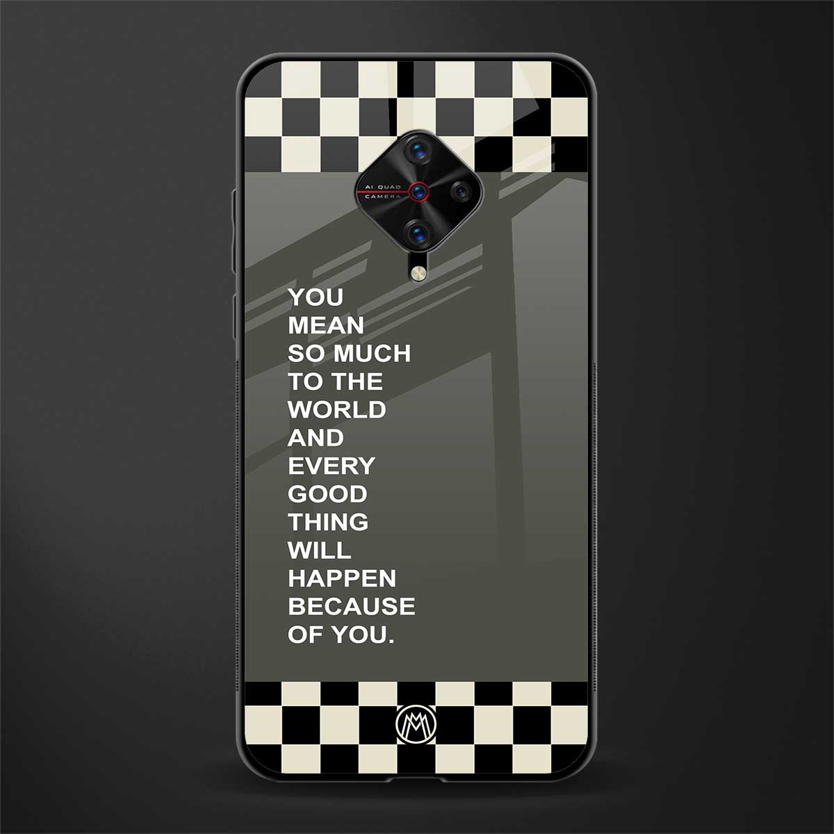 you mean so much to the world glass case for vivo s1 pro image