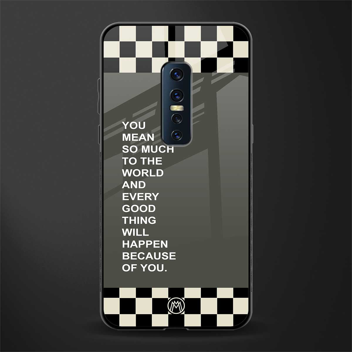 you mean so much to the world glass case for vivo v17 pro image