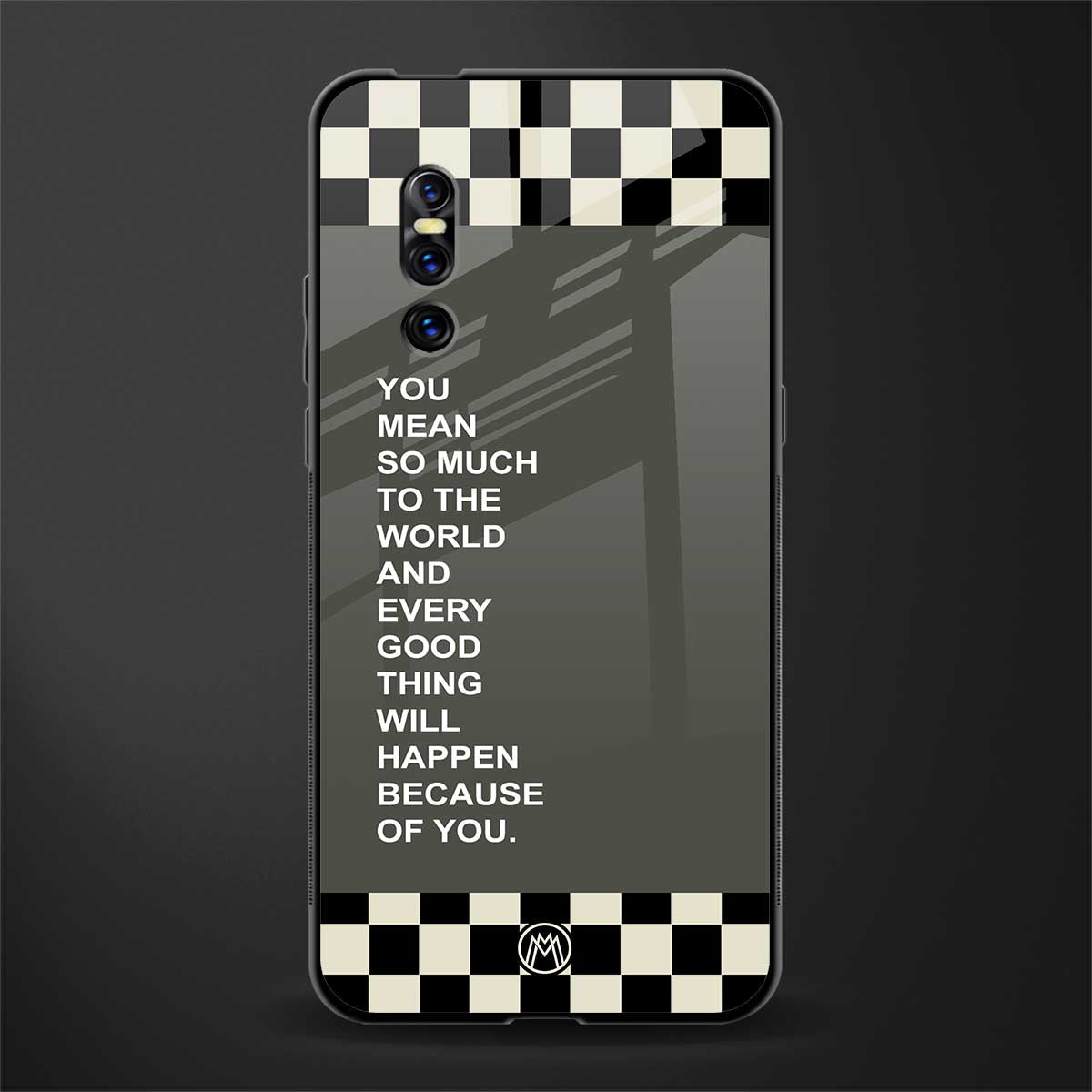 you mean so much to the world glass case for vivo v15 pro image