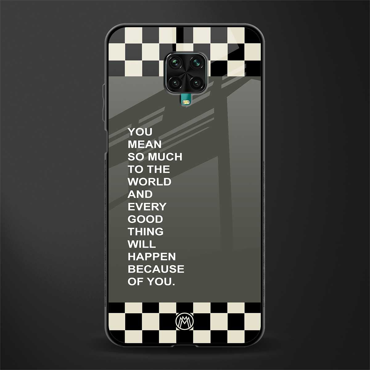 you mean so much to the world glass case for poco m2 pro image