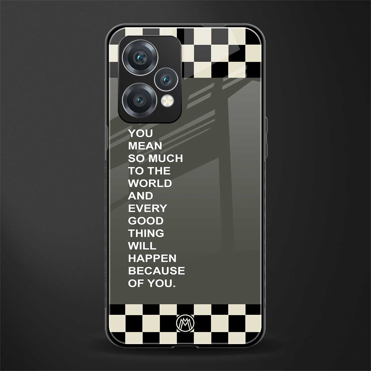 you mean so much to the world back phone cover | glass case for realme 9 pro 5g