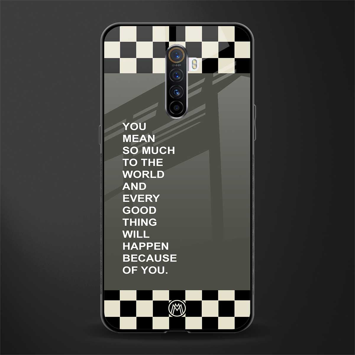 you mean so much to the world glass case for realme x2 pro image