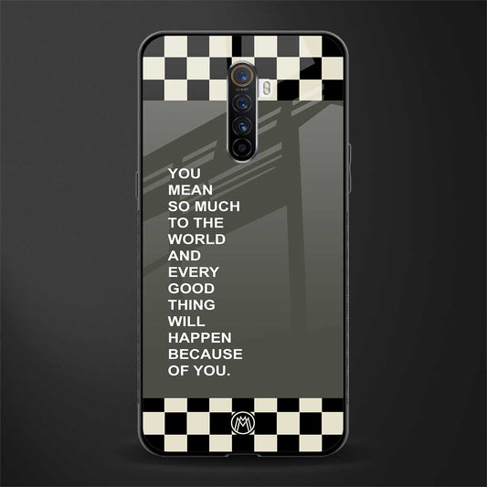 you mean so much to the world glass case for realme x2 pro image