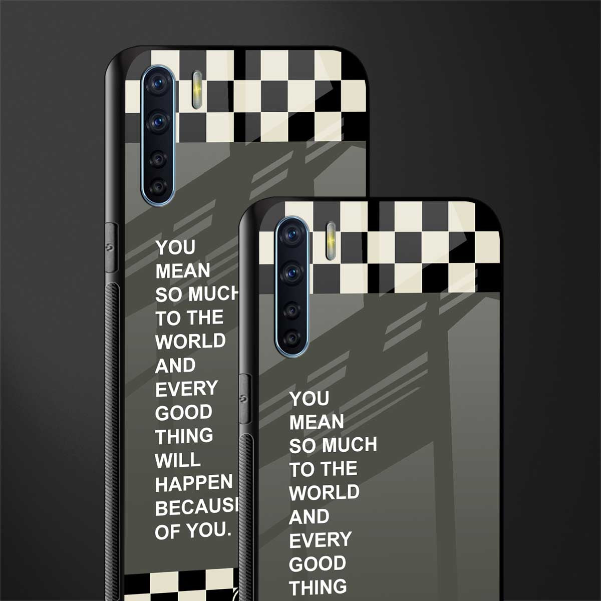 you mean so much to the world glass case for oppo f15 image-2