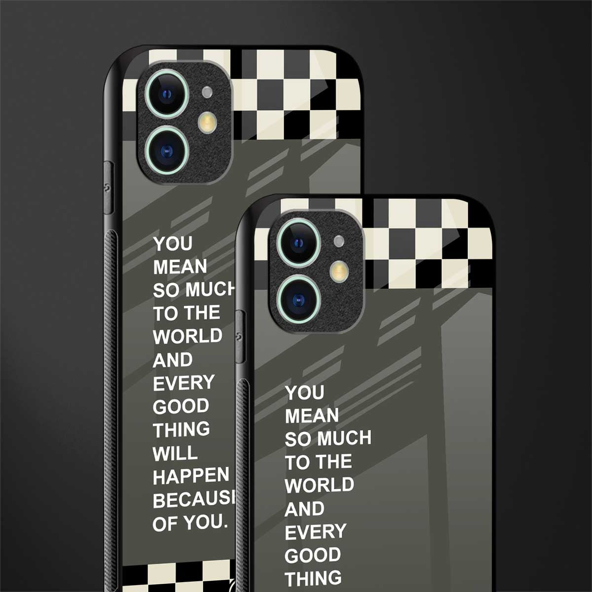 you mean so much to the world glass case for iphone 11 image-2