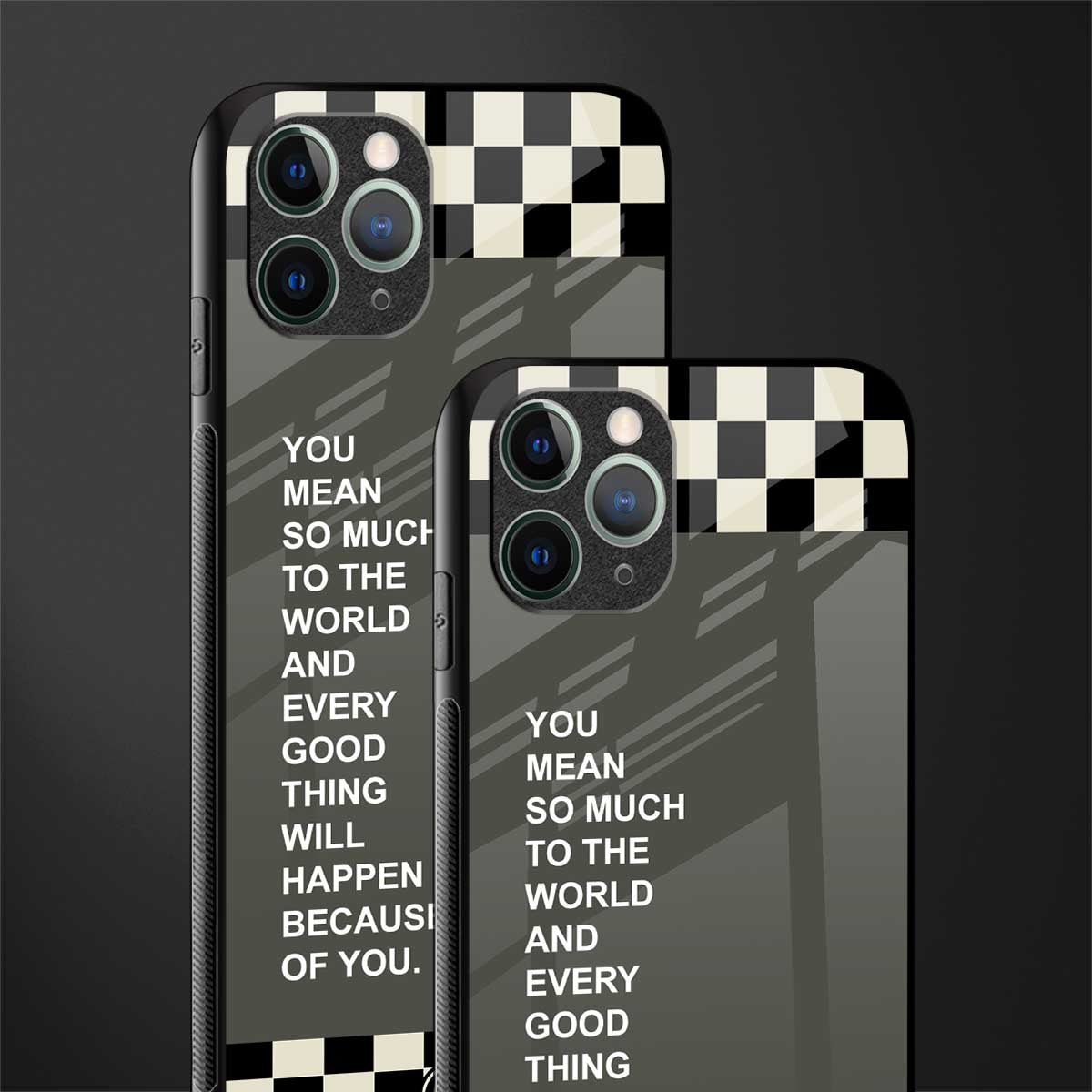 you mean so much to the world glass case for iphone 11 pro image-2
