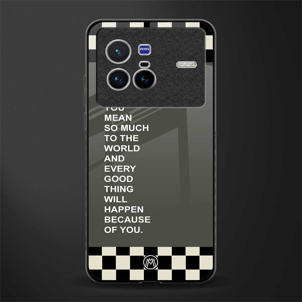 you mean so much to the world glass case for vivo x80 image
