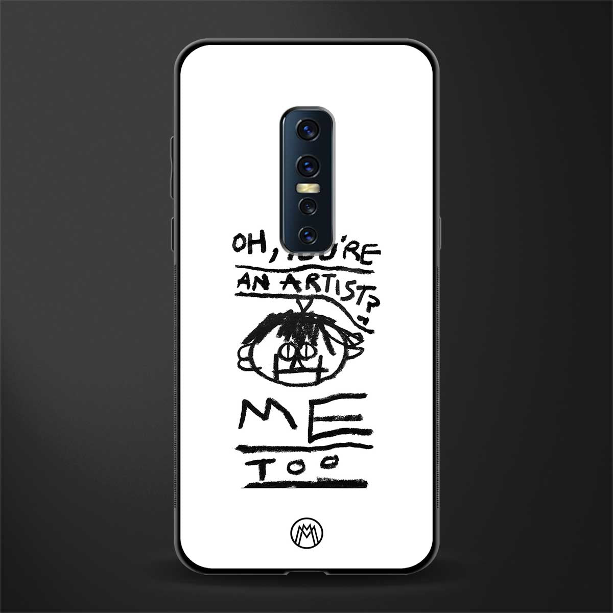 you're an artist glass case for vivo v17 pro image