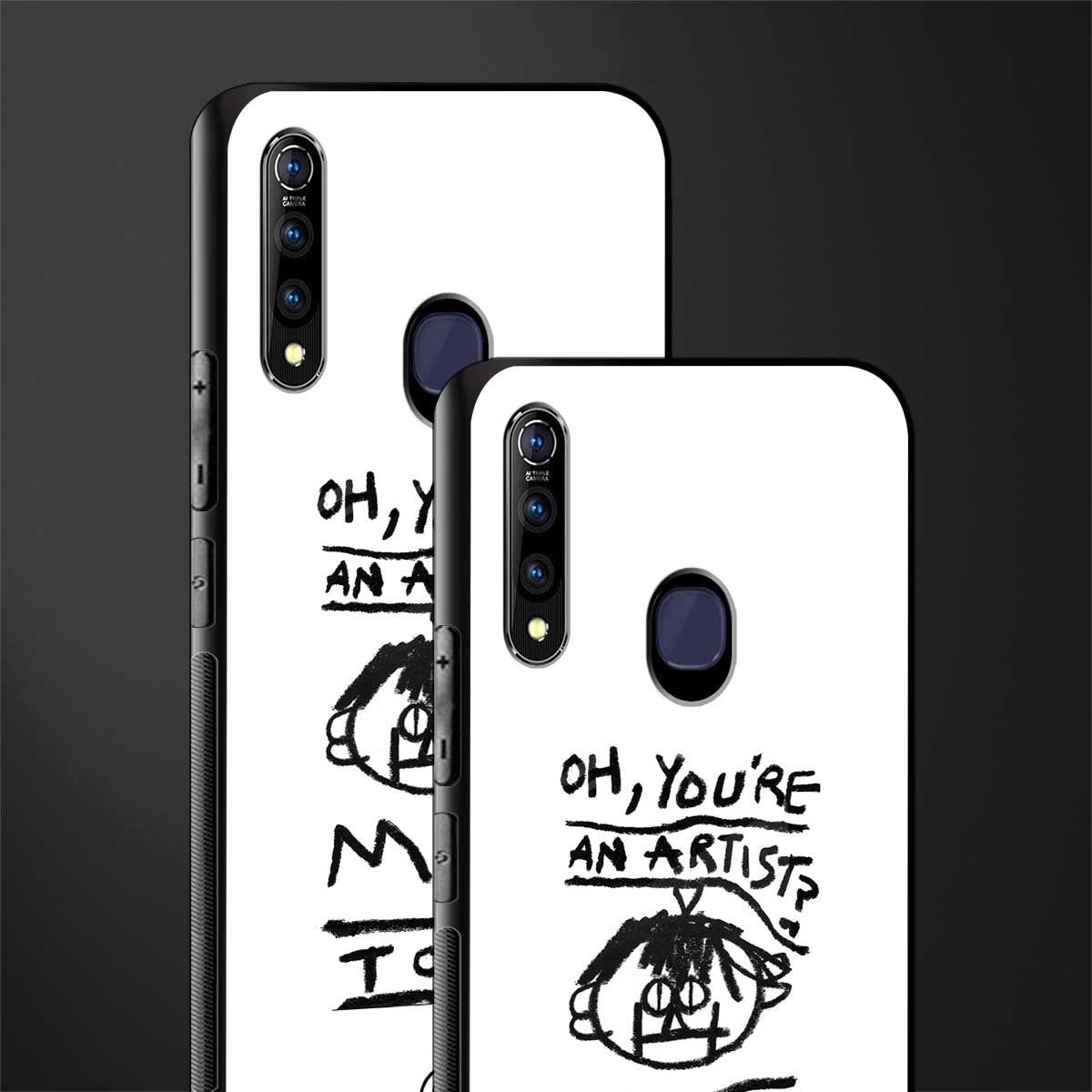 you're an artist glass case for vivo z1 pro image-2