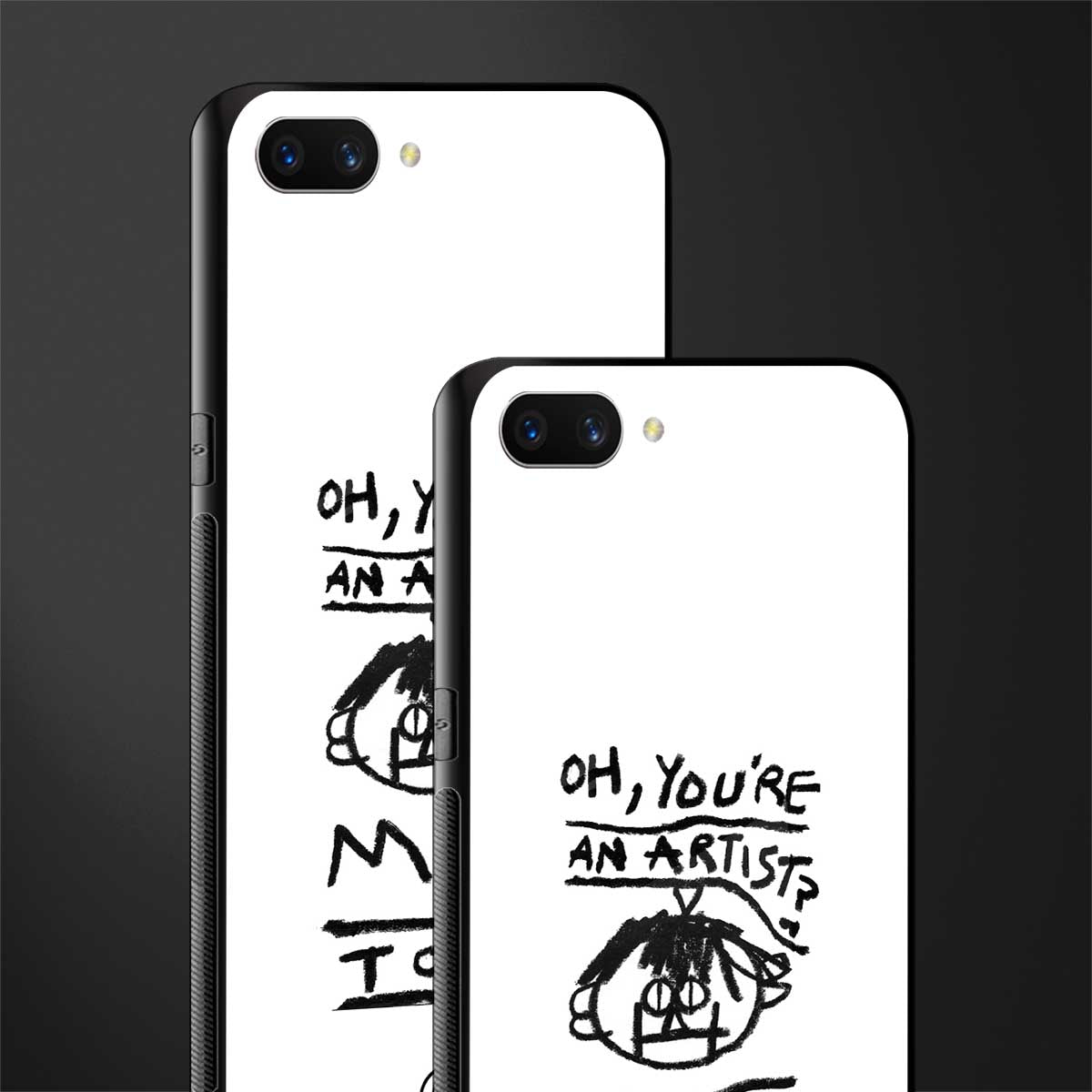 you're an artist glass case for realme c1 image-2