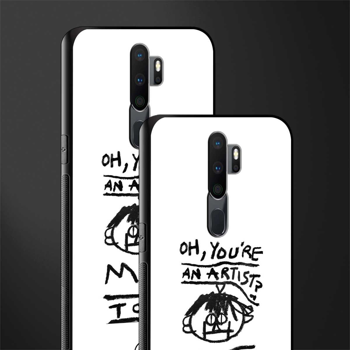 you're an artist glass case for oppo a5 2020 image-2
