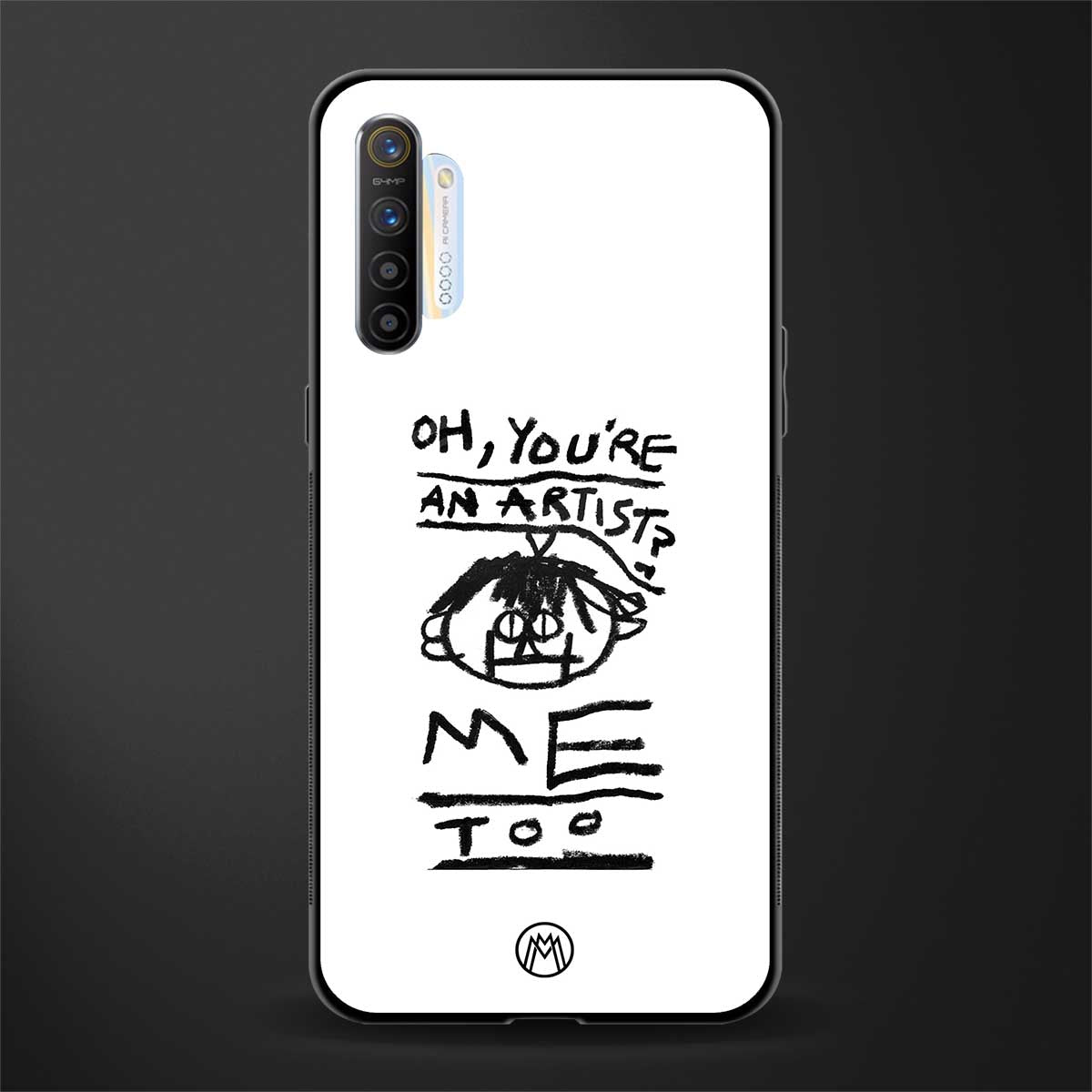 you're an artist glass case for realme x2 image