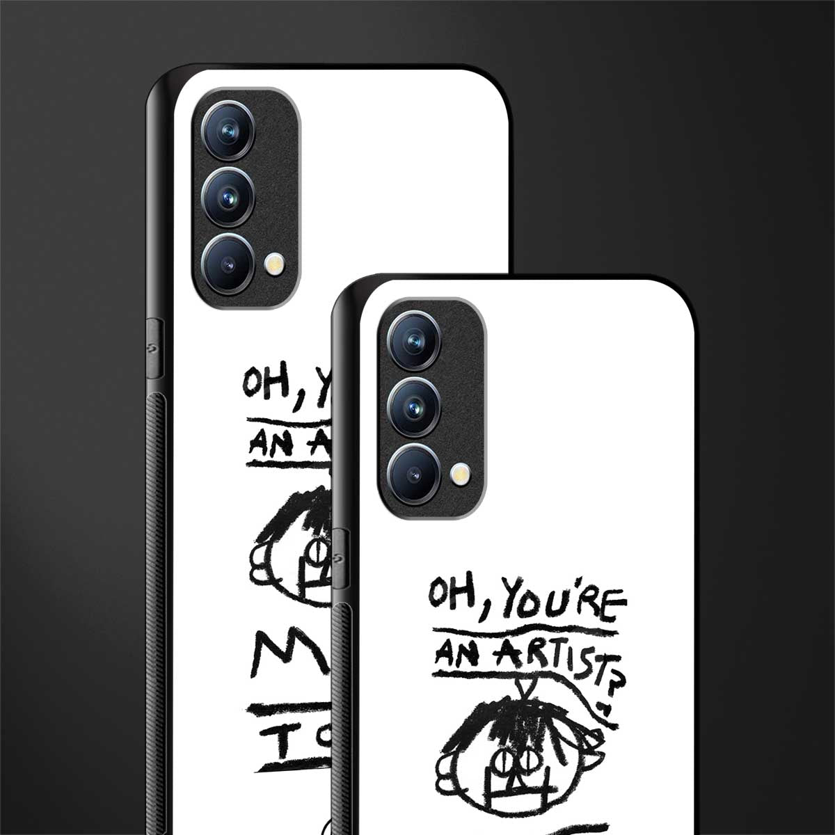 you're an artist glass case for oppo f19 image-2