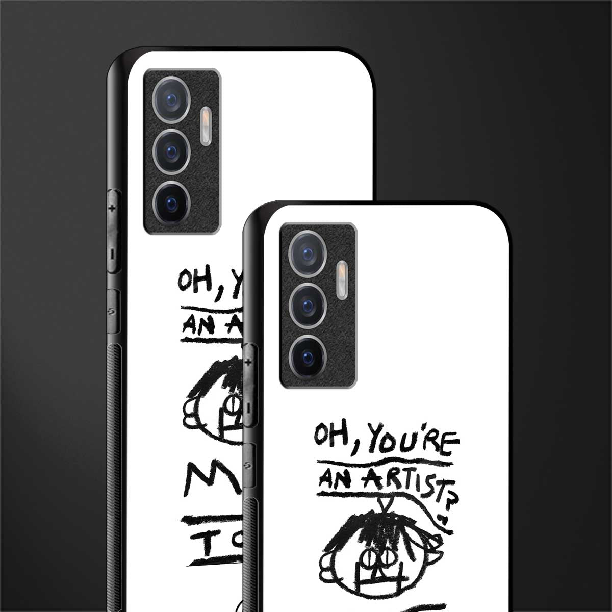 you're an artist glass case for vivo v23e image-2