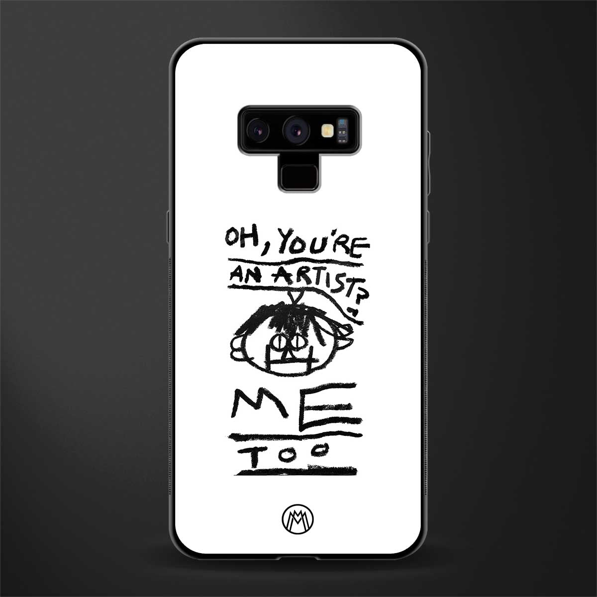 you're an artist glass case for samsung galaxy note 9 image
