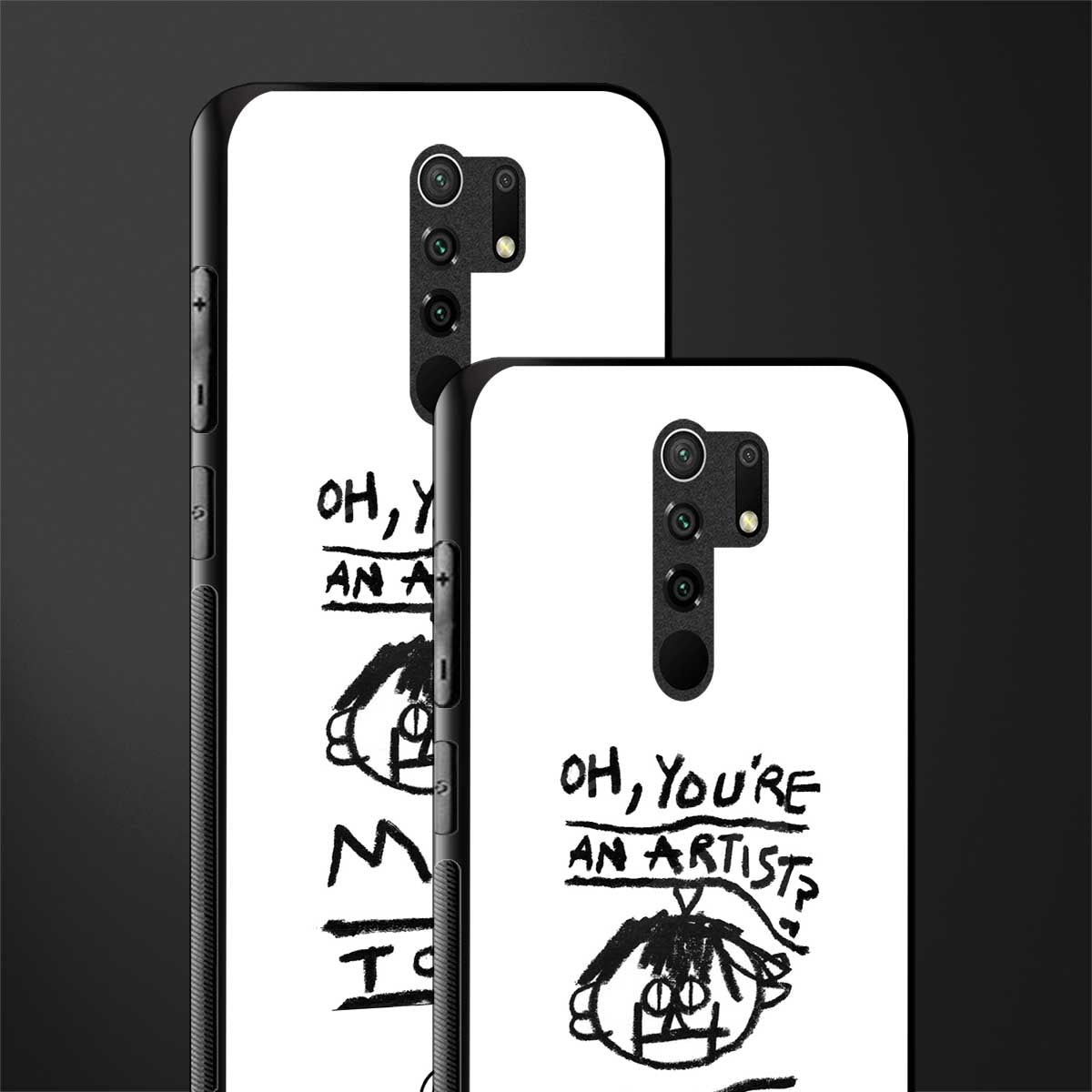 you're an artist glass case for redmi 9 prime image-2