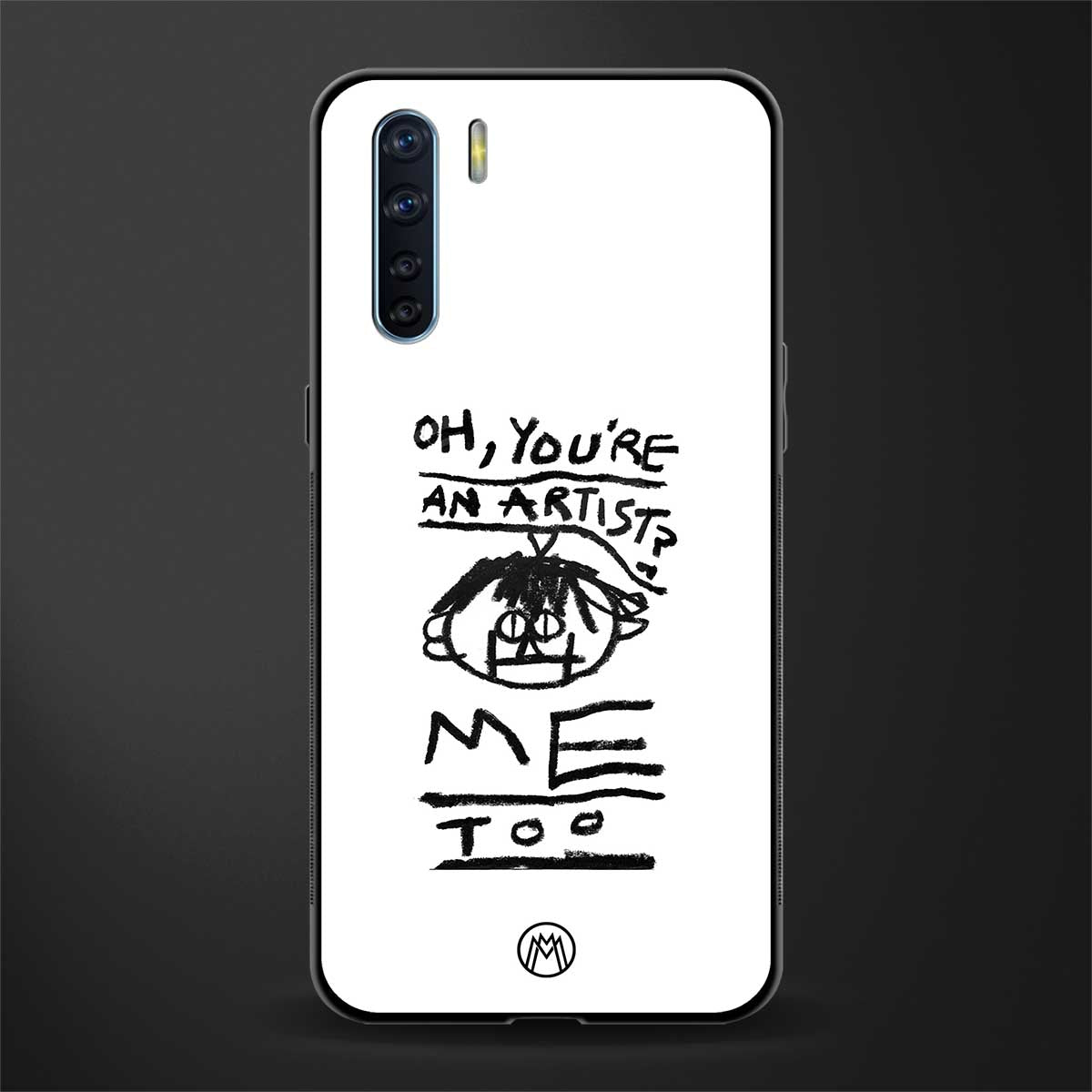 you're an artist glass case for oppo f15 image