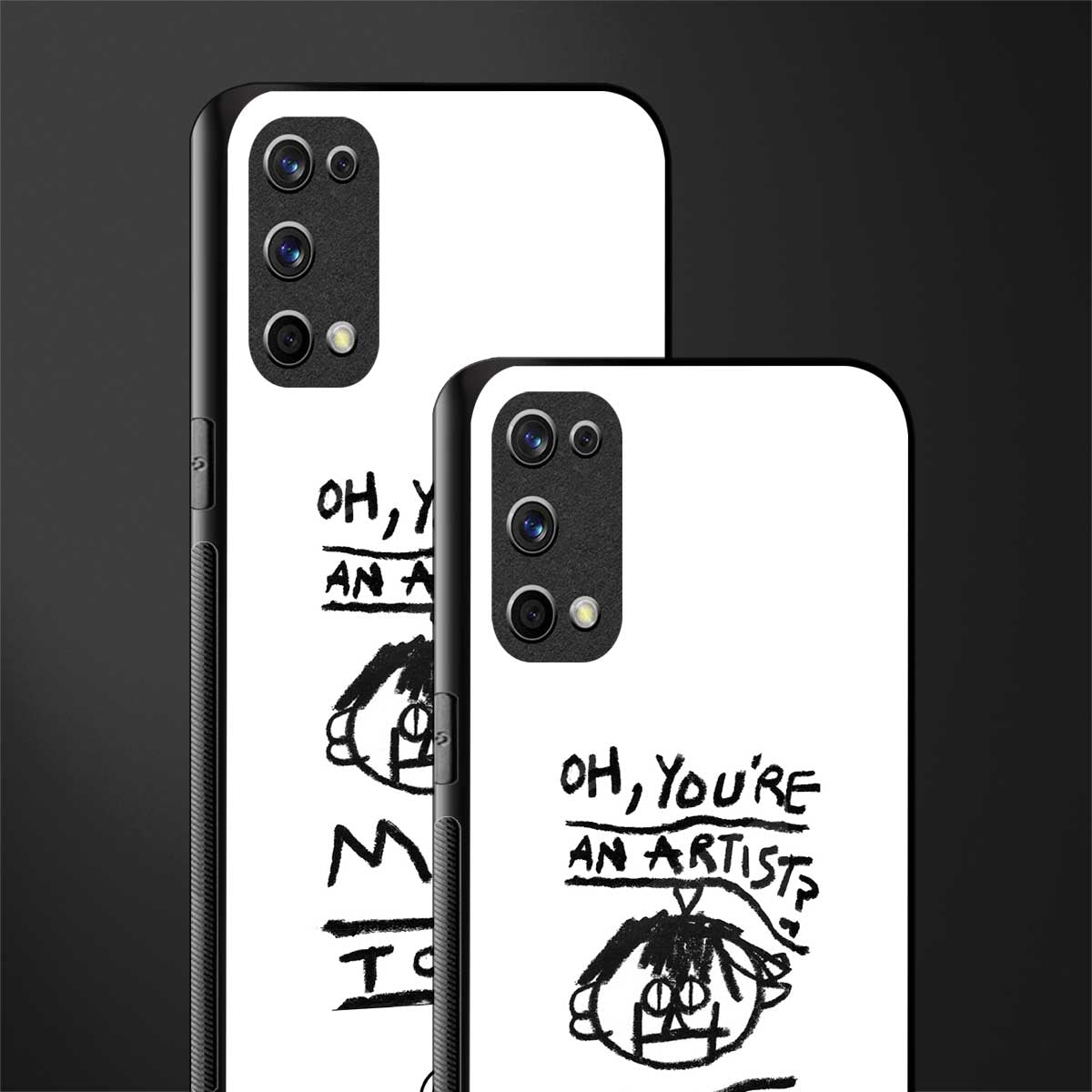 you're an artist glass case for realme x7 pro image-2