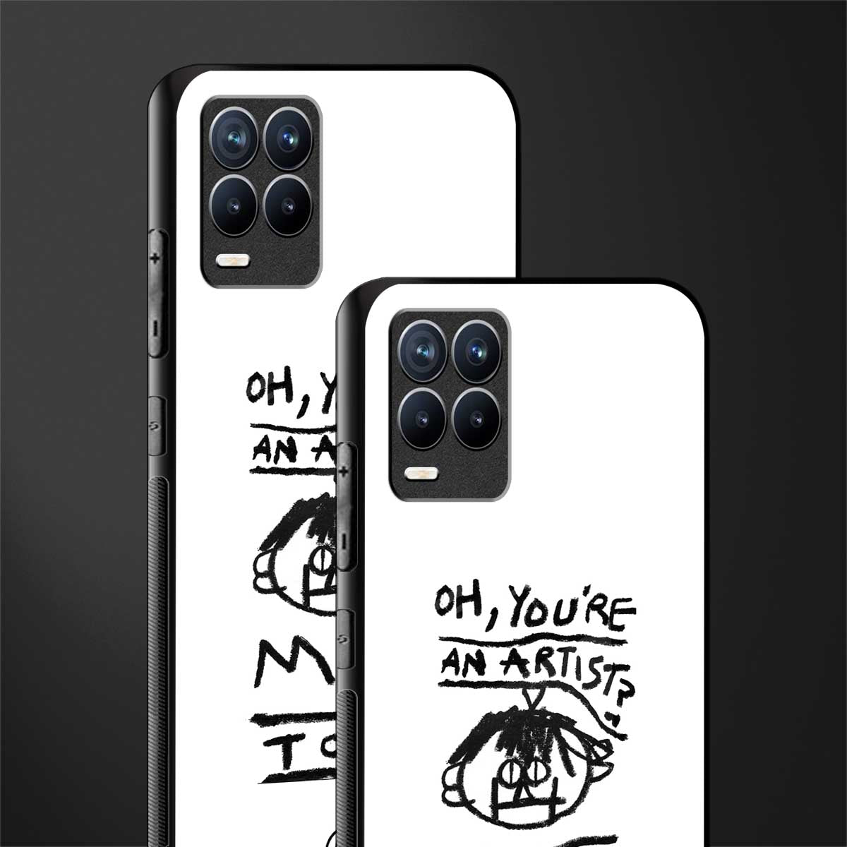 you're an artist glass case for realme 8 4g image-2