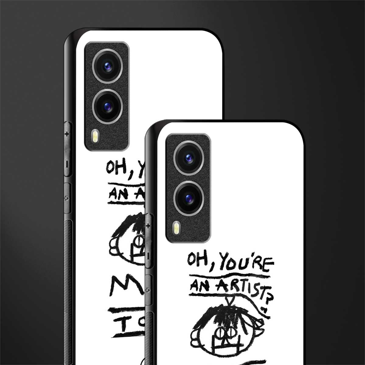 you're an artist glass case for vivo v21e 5g image-2