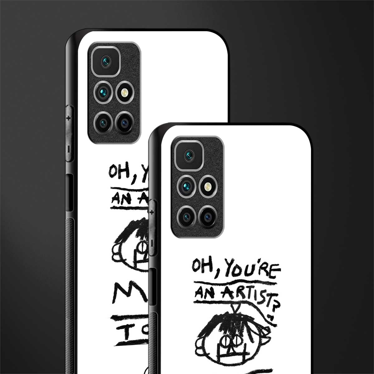 you're an artist glass case for redmi 10 prime image-2