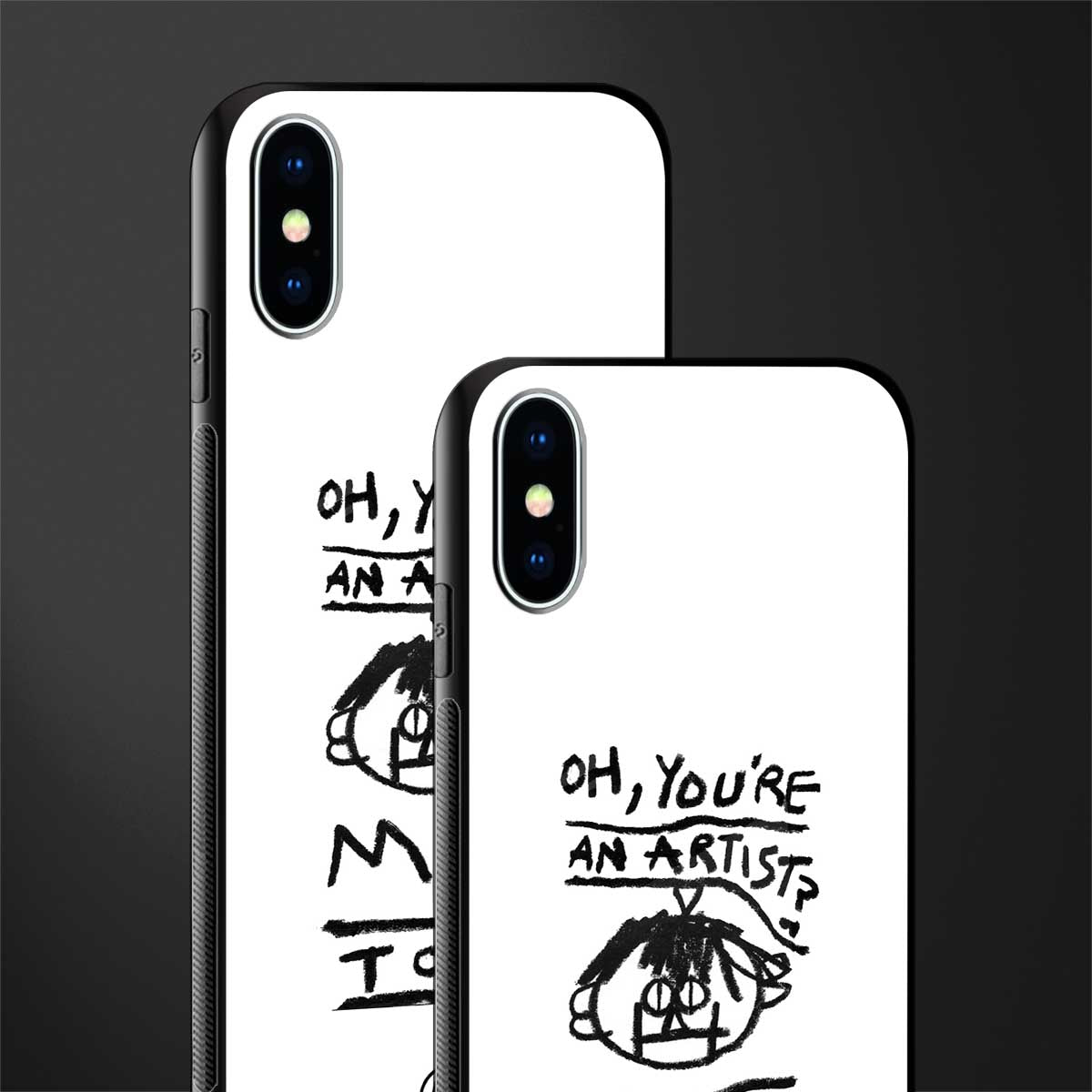you're an artist glass case for iphone xs image-2