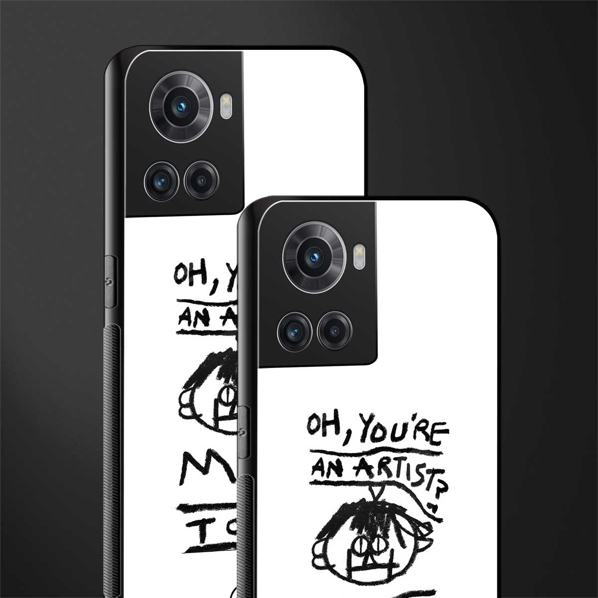 you're an artist back phone cover | glass case for oneplus 10r 5g