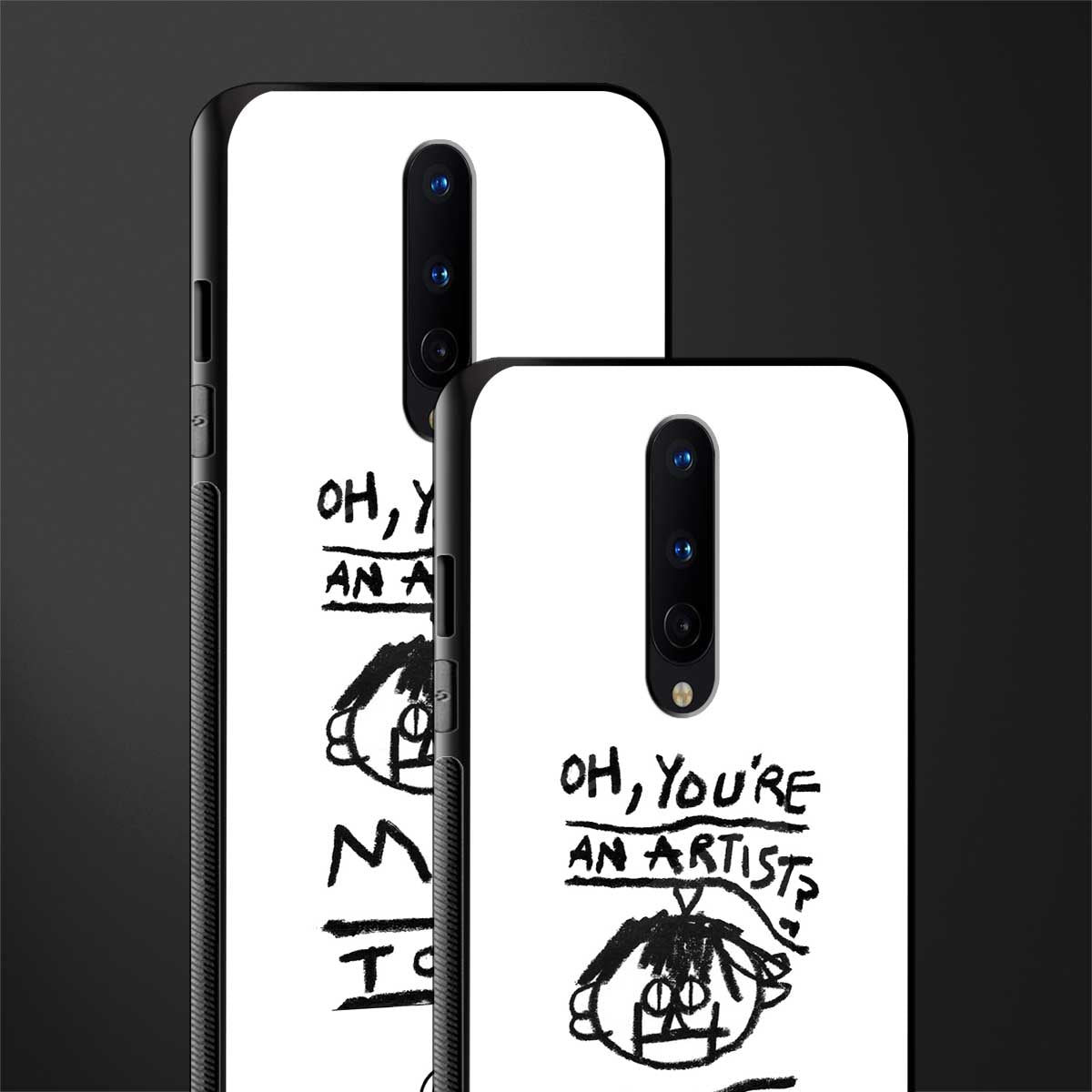 you're an artist glass case for oneplus 8 image-2