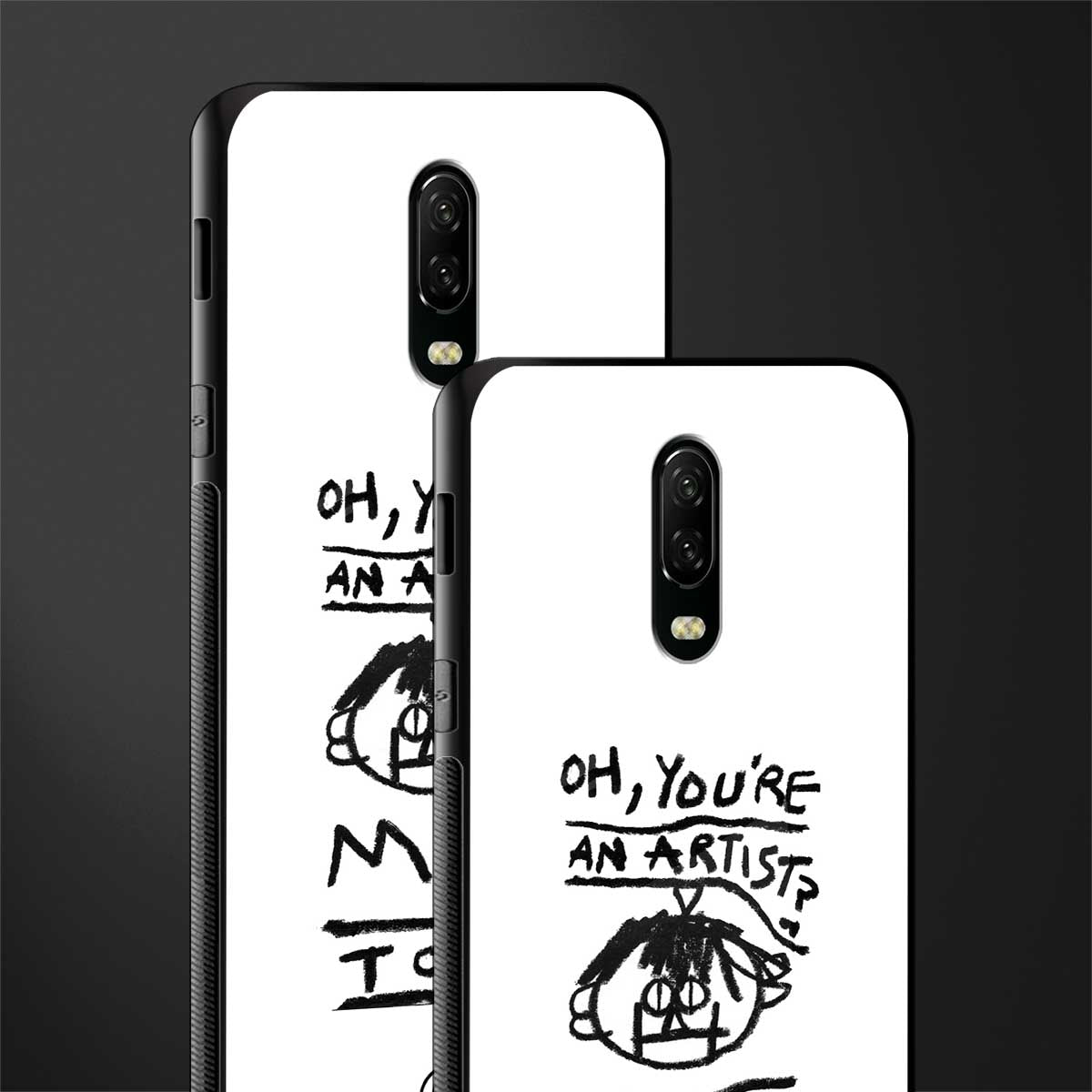 you're an artist glass case for oneplus 6t image-2
