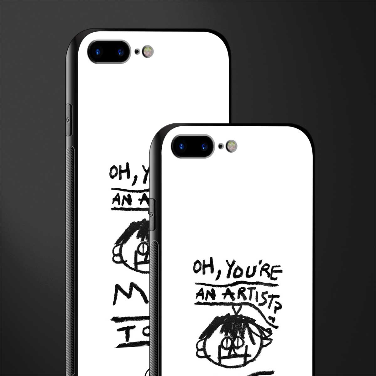 you're an artist glass case for iphone 7 plus image-2
