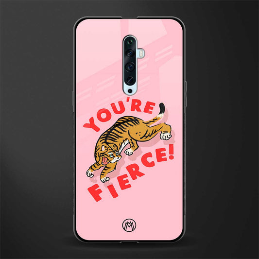 you're fierce glass case for oppo reno 2f image