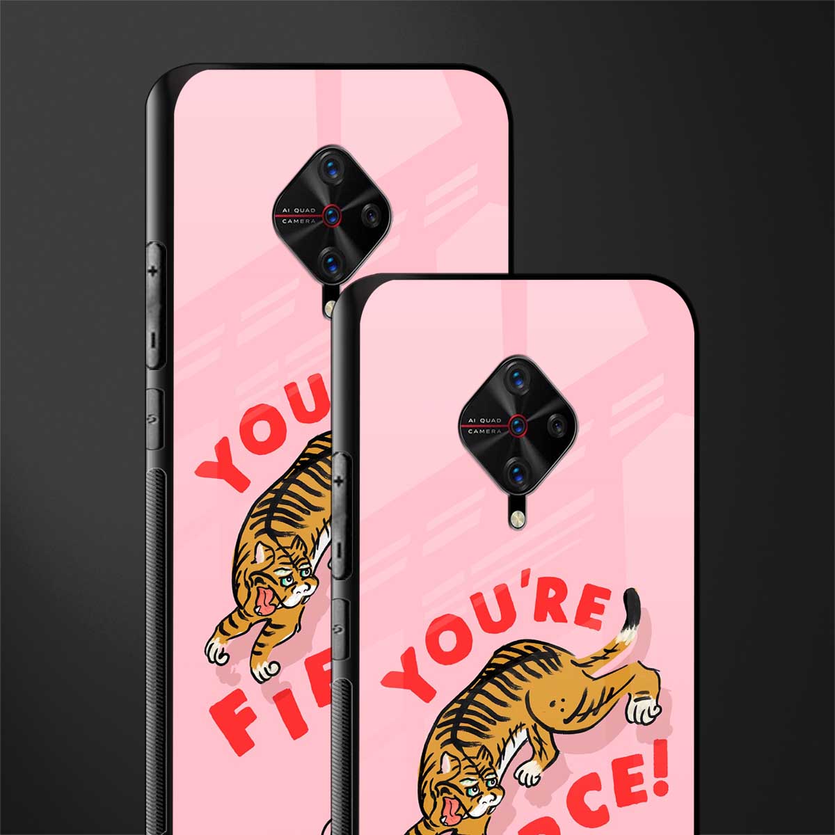you're fierce glass case for vivo s1 pro image-2
