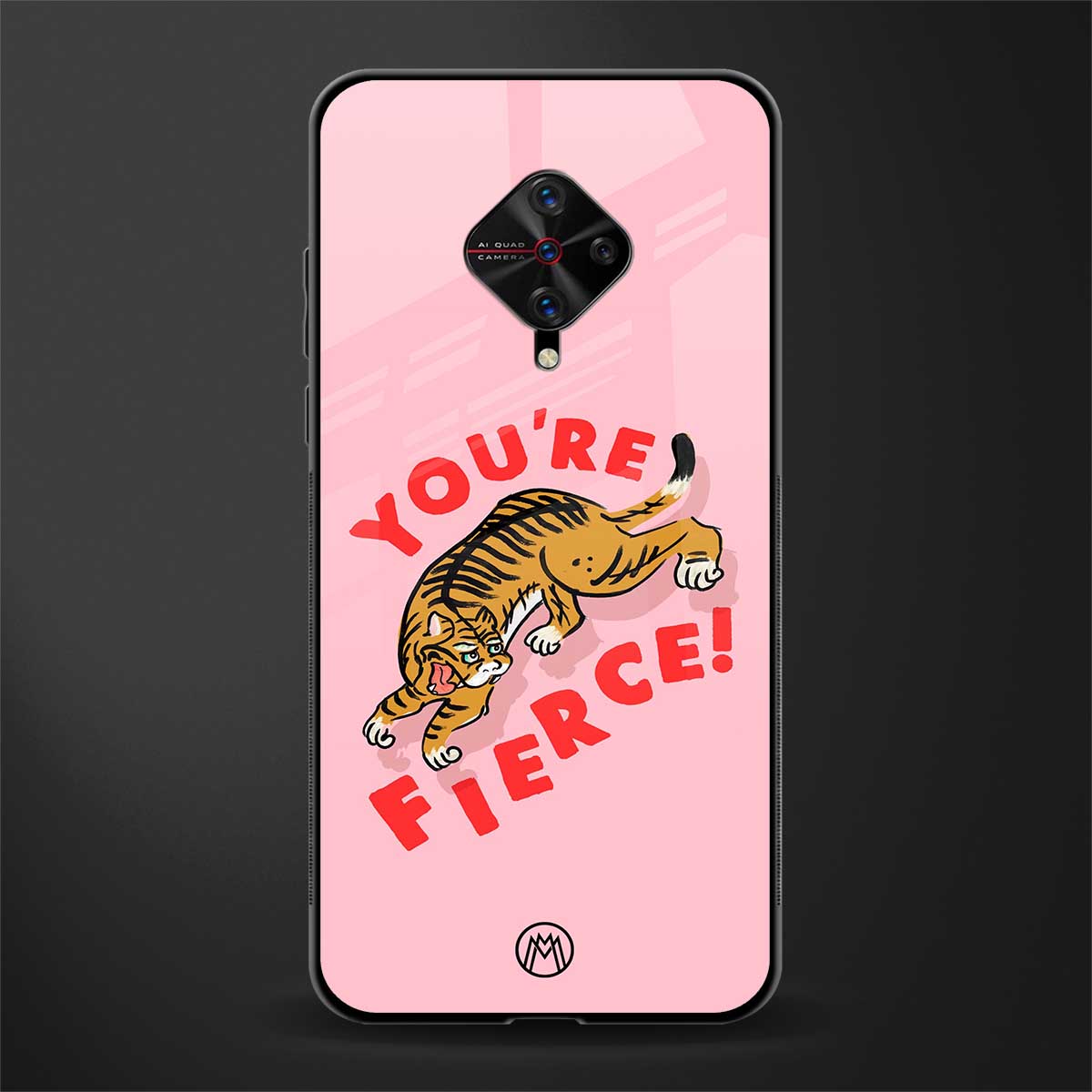 you're fierce glass case for vivo s1 pro image
