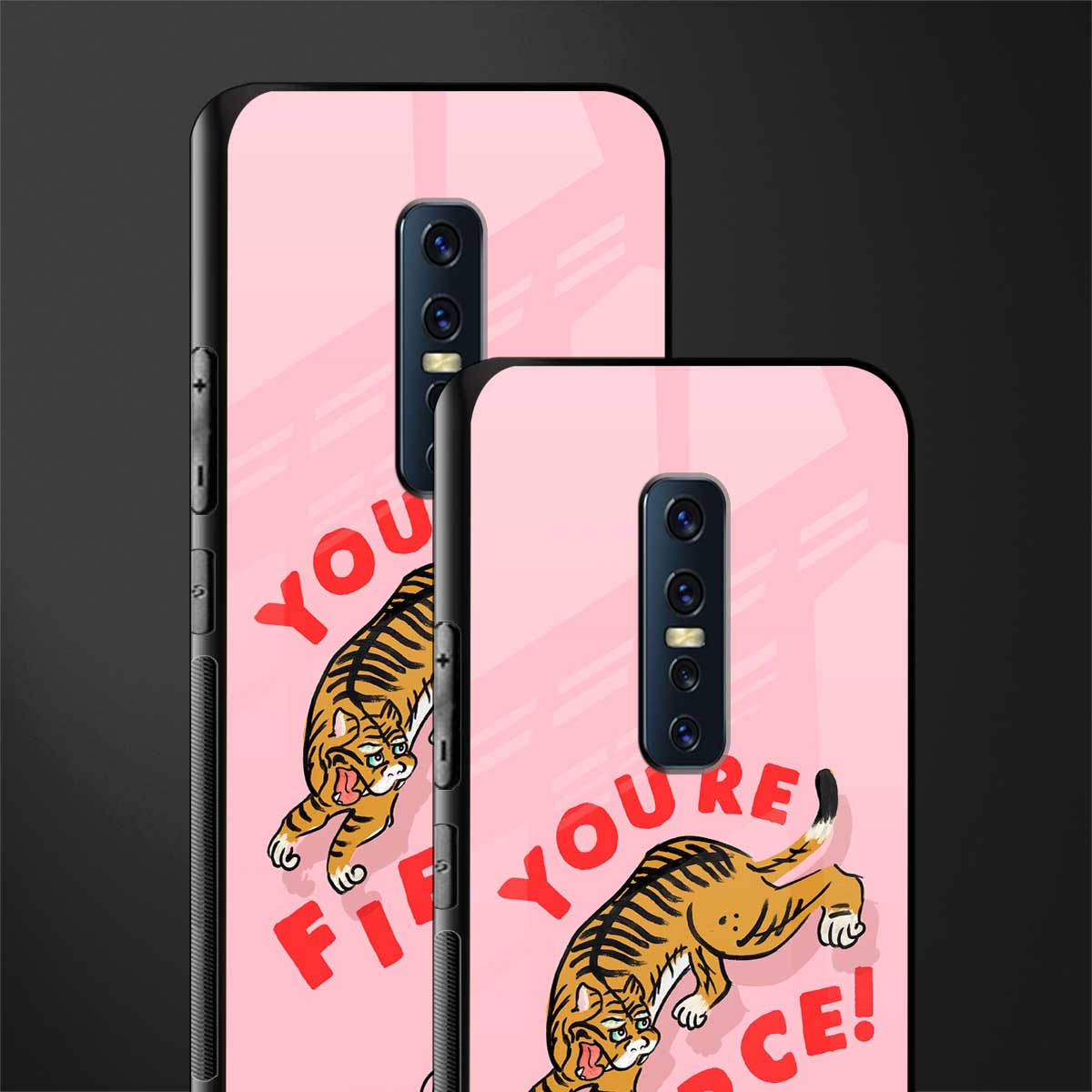 you're fierce glass case for vivo v17 pro image-2