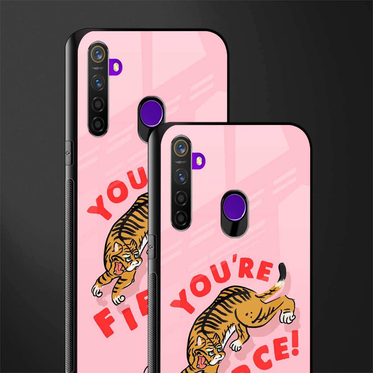 you're fierce glass case for realme 5s image-2