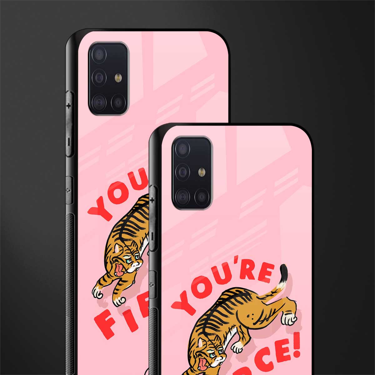 you're fierce glass case for samsung galaxy a71 image-2