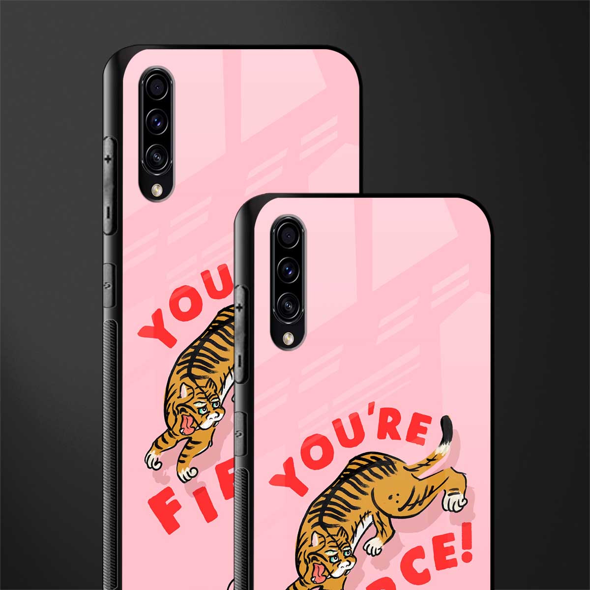 you're fierce glass case for samsung galaxy a70 image-2