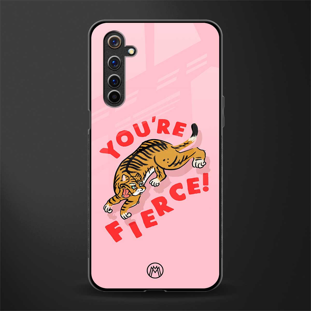 you're fierce glass case for realme 6i image