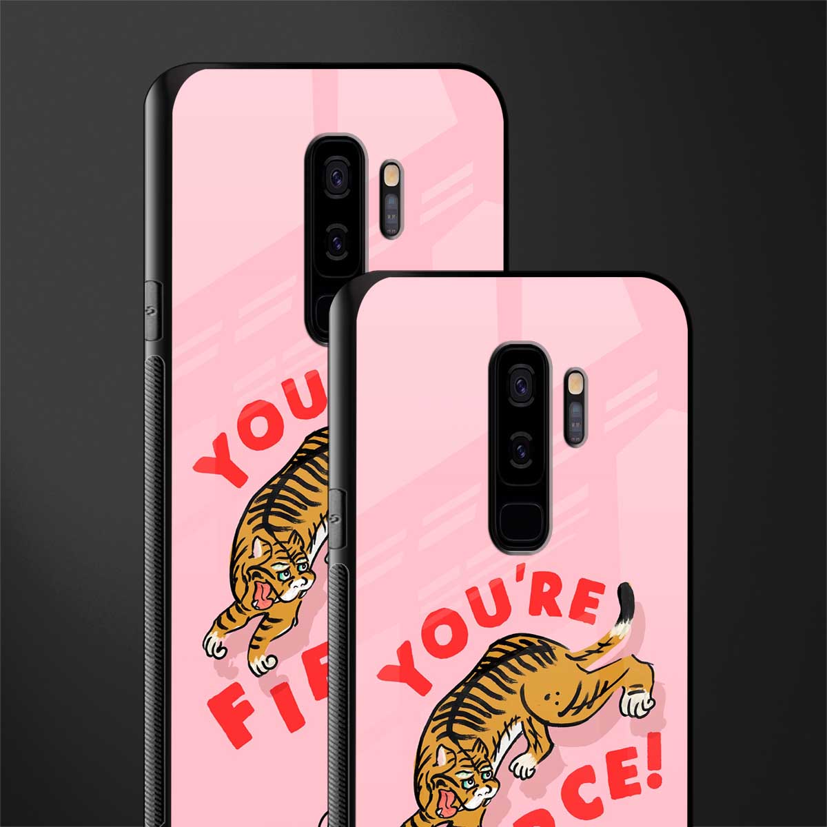 you're fierce glass case for samsung galaxy s9 plus image-2