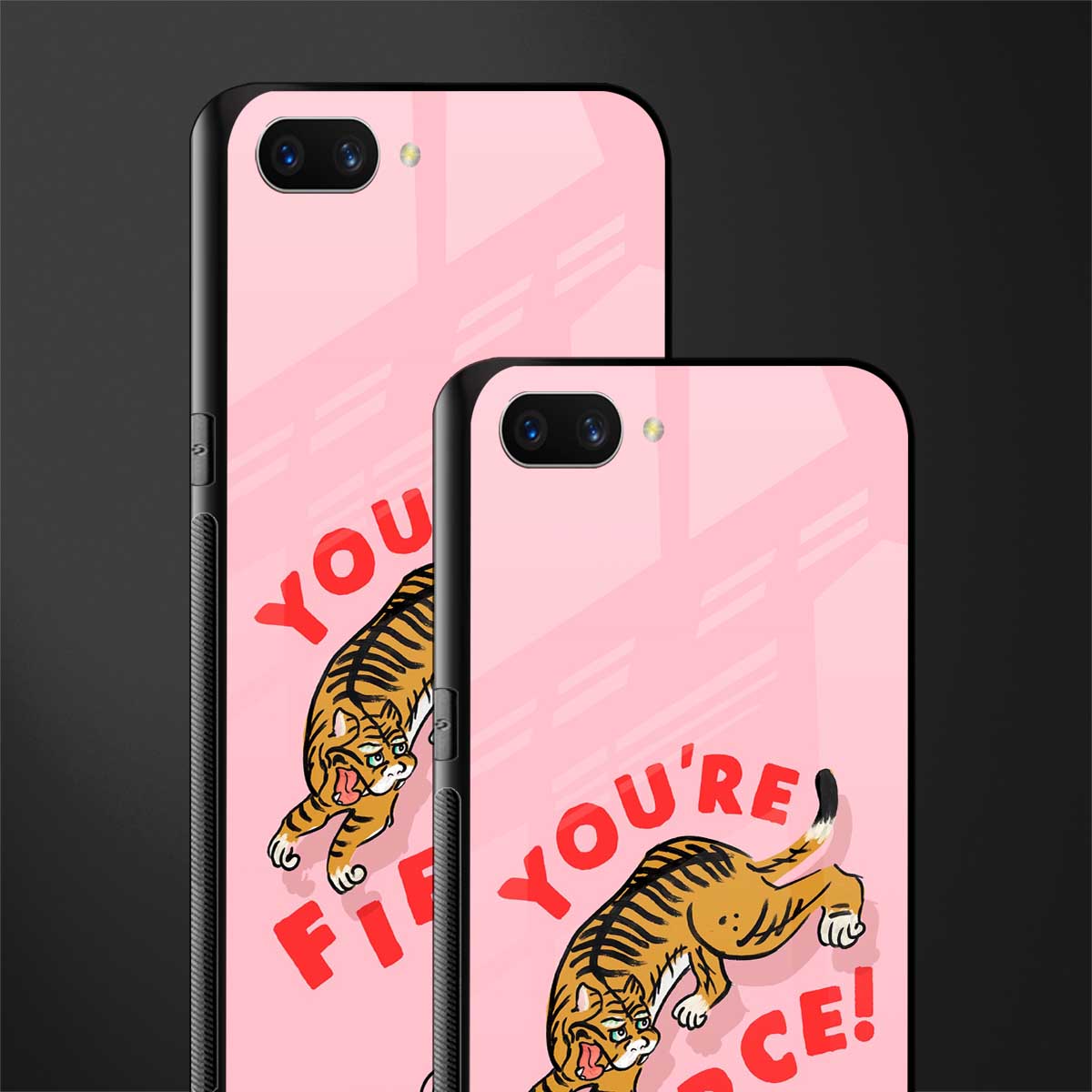 you're fierce glass case for realme c1 image-2