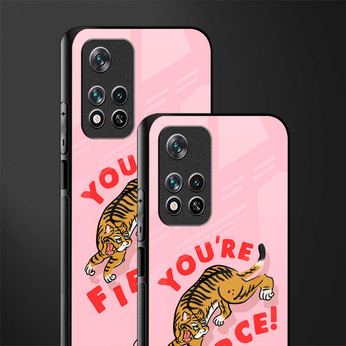 you're fierce glass case for poco m4 pro 5g image-2