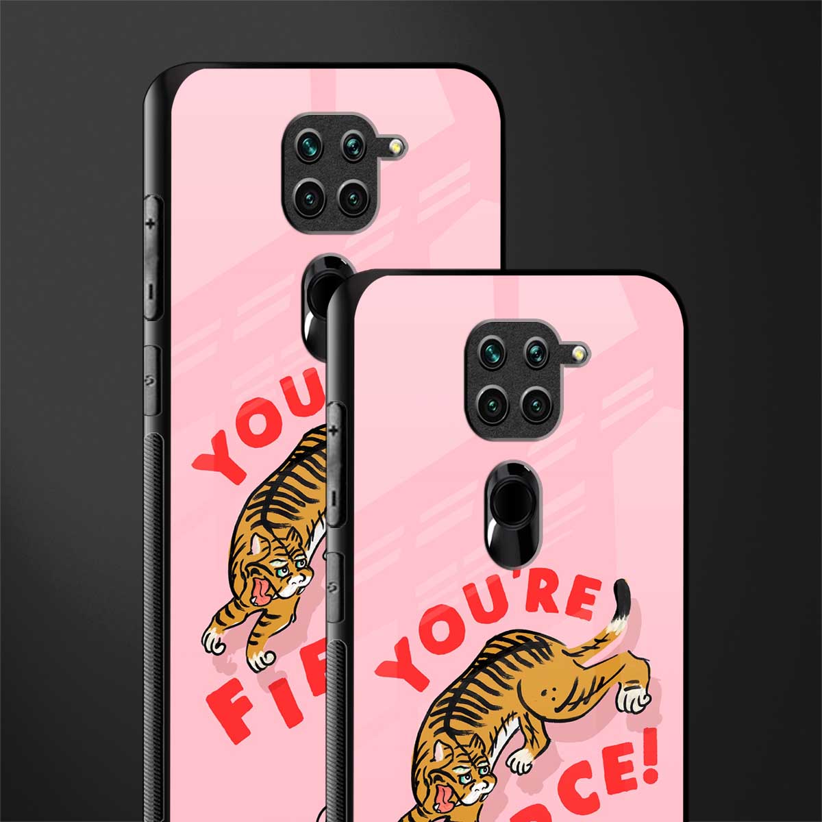 you're fierce glass case for redmi note 9 image-2