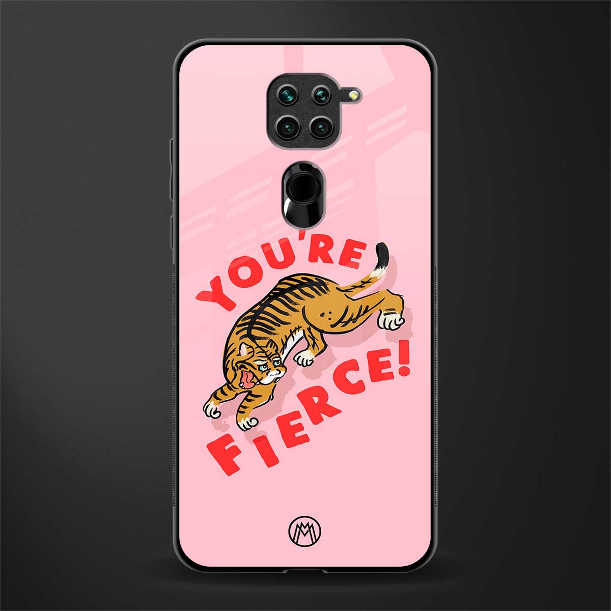 you're fierce glass case for redmi note 9 image