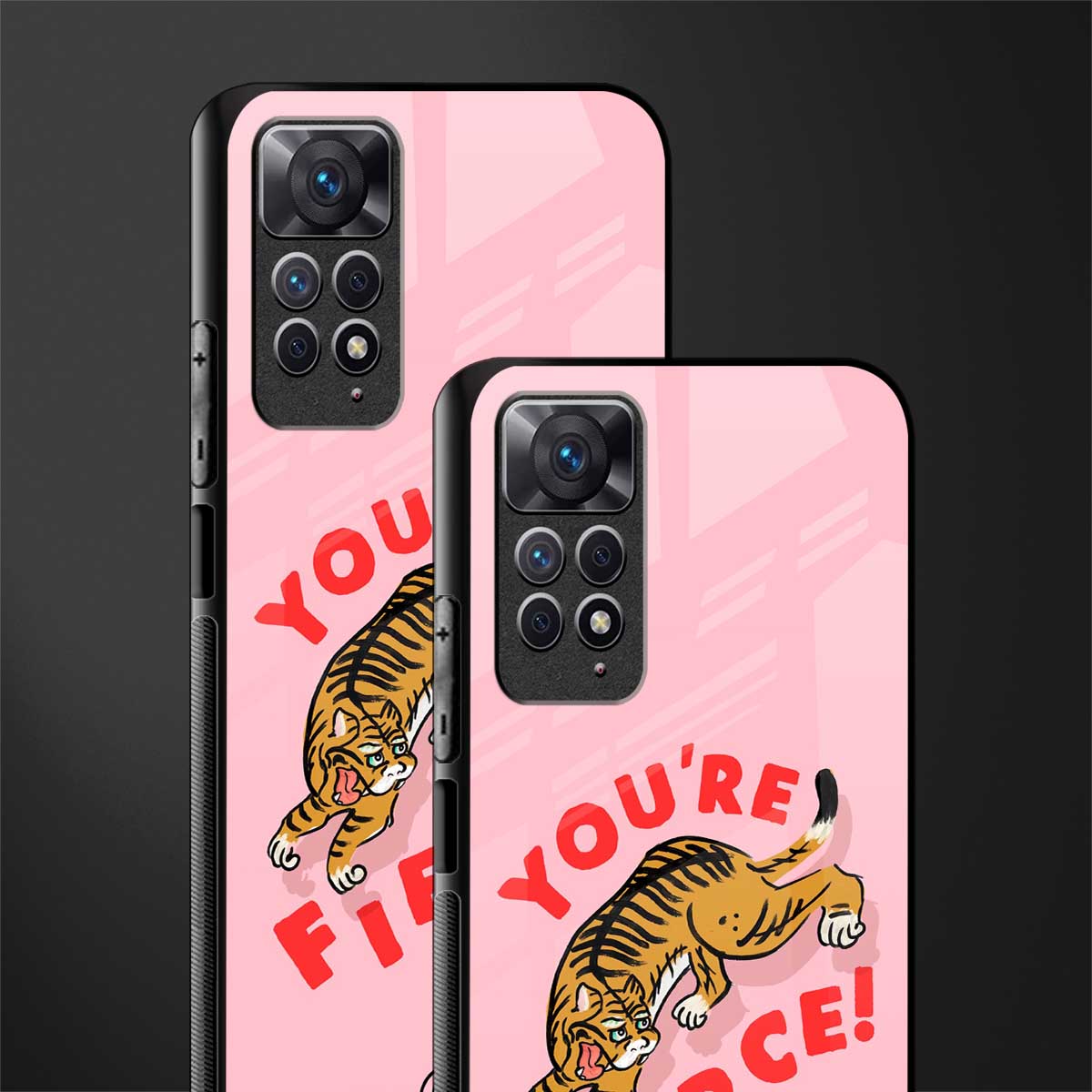 you're fierce glass case for redmi note 11s image-2