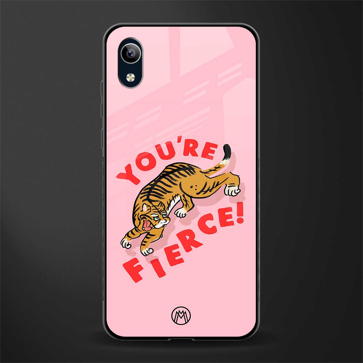 you're fierce glass case for vivo y1s without fingerprint image
