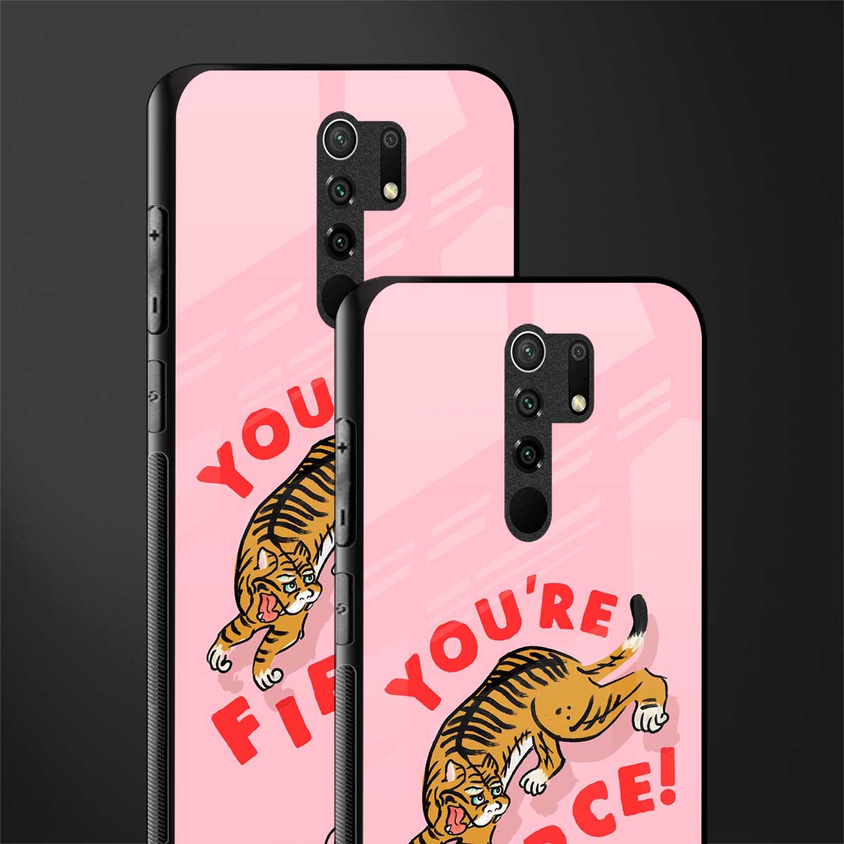 you're fierce glass case for redmi 9 prime image-2