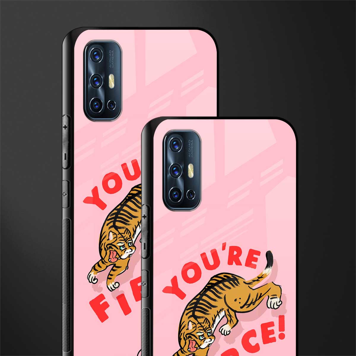 you're fierce glass case for vivo v17 image-2