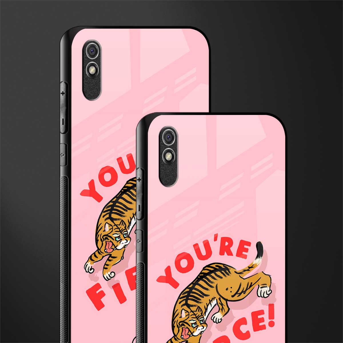 you're fierce glass case for redmi 9a image-2