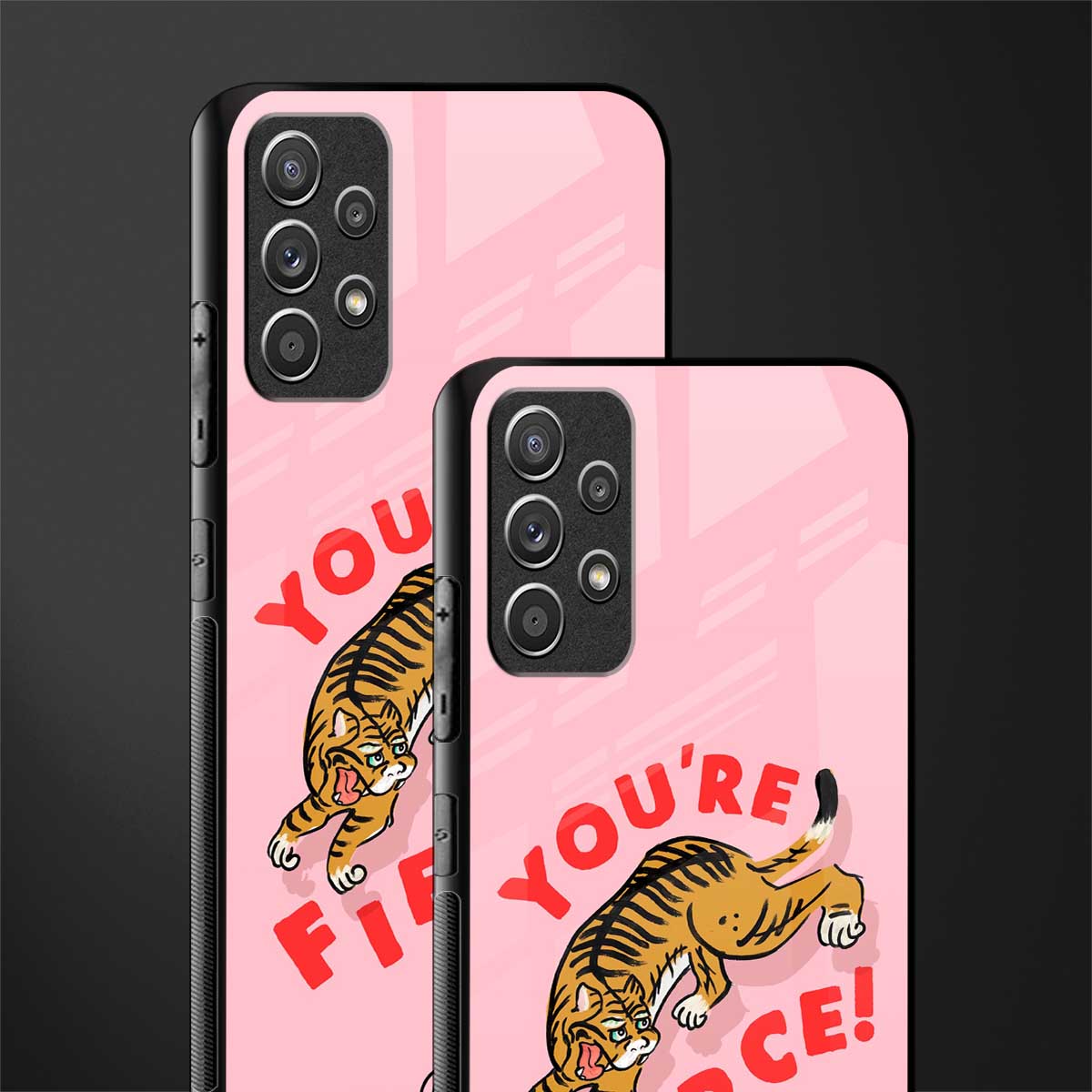 you're fierce glass case for samsung galaxy a72 image-2